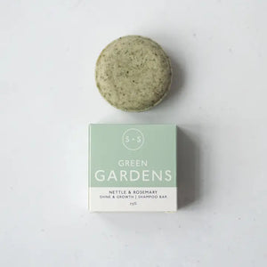 Salt + Steam Green Gardens Shampoo Bar 75g - For Shine & Growth