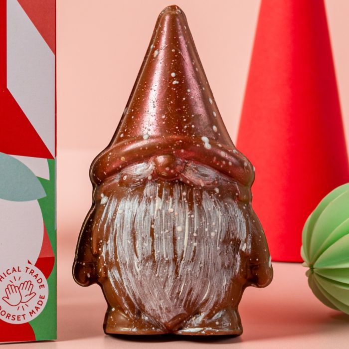 Chococo 47% Colombia Milk Chocolate Christmas Jolly Gonk - Plastic Free - Plastic Freedom