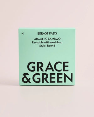 Grace & Green Reusable Breast Pads - x4 Pack