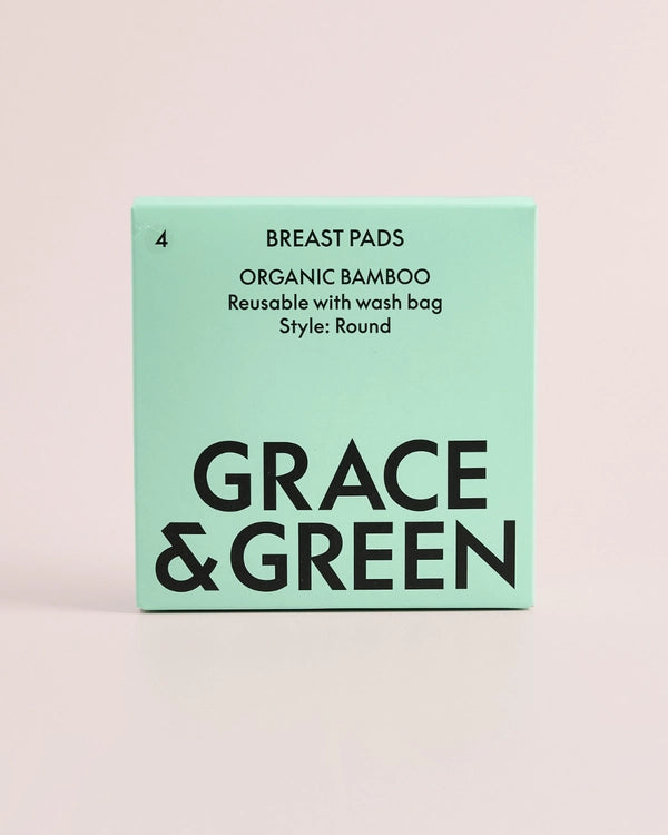 Grace & Green Reusable Breast Pads - x4 Pack