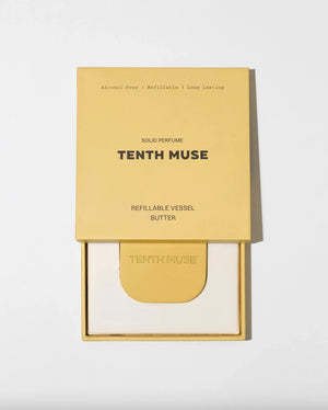 TENTH MUSE Solid Perfume Refillable Metal Vessel