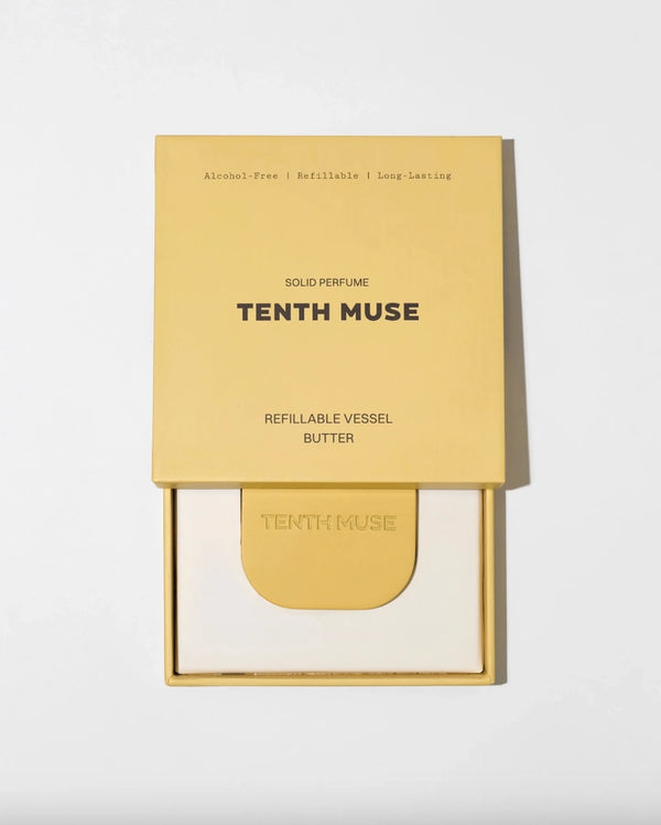 TENTH MUSE Solid Perfume Refillable Metal Vessel