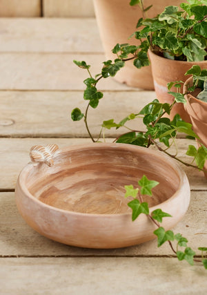 Namaste Terracotta Bird Bath/Feeder