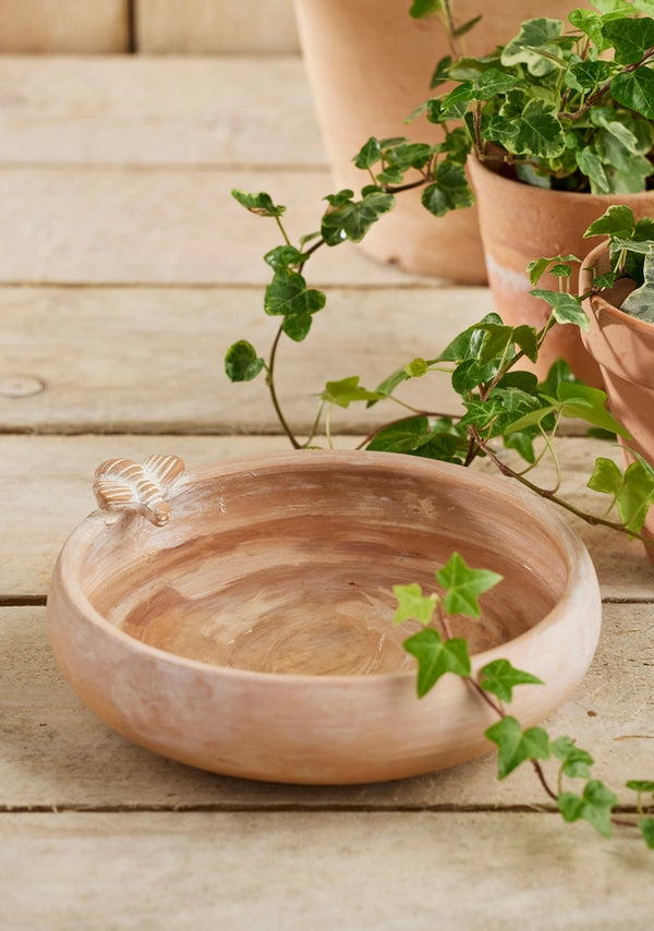 Namaste Terracotta Bird Bath/Feeder