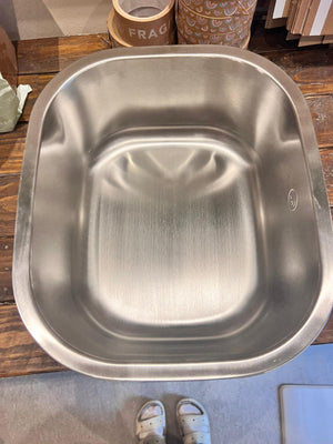 DAMAGED Elephant Box Stainless Steel Washing Up Bowl - Plastic Freedom