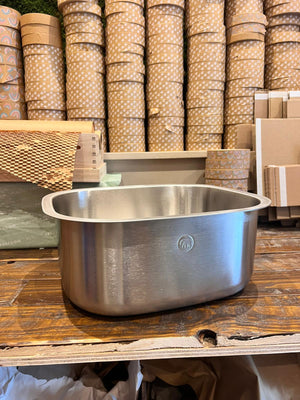DAMAGED Elephant Box Stainless Steel Washing Up Bowl - Plastic Freedom