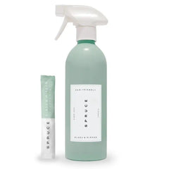 Spruce Refillable Glass & Mirror Cleaner - Organic Peppermint Essential Oil
