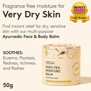 delhicious Migh-Tea Moisture Multipurpose Balm 140g - Fragrance Free - Plastic Freedom