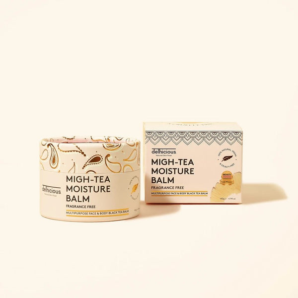 delhicious Migh-Tea Moisture Multipurpose Balm 140g - Fragrance Free - Plastic Freedom