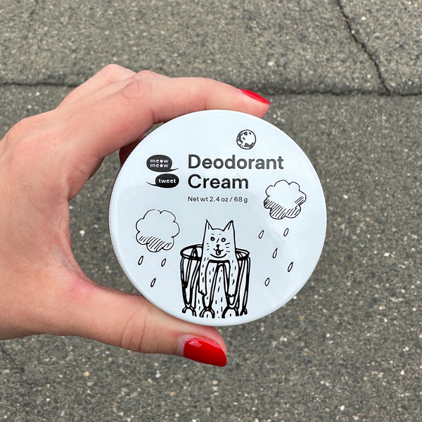 Meow Meow Tweet Vegan Deodorant Cream - Baking Soda Free