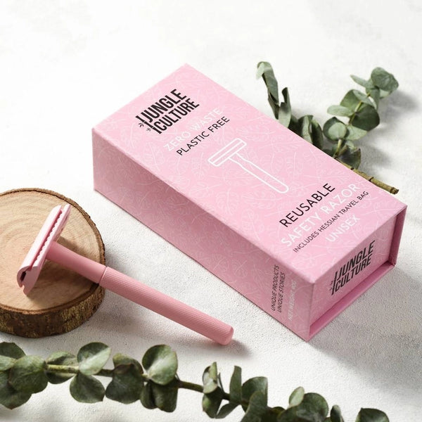 Jungle Culture Reusable Safety Razor + 10 Blades