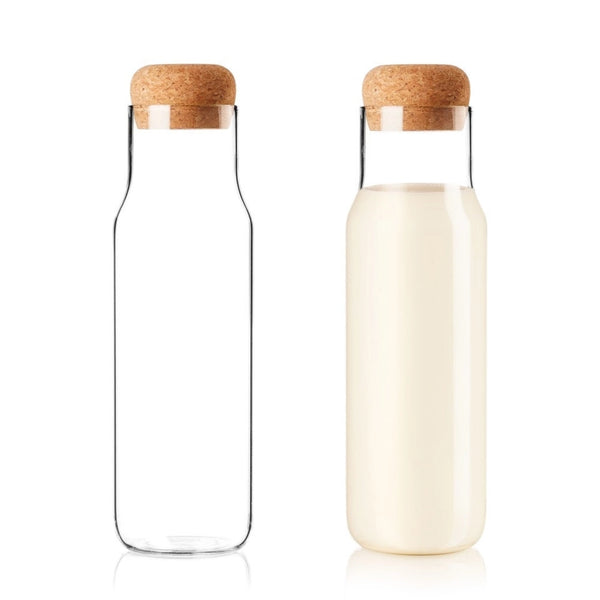Zero Waste Kitchen Fridge Glass Carafe - x2 Pack