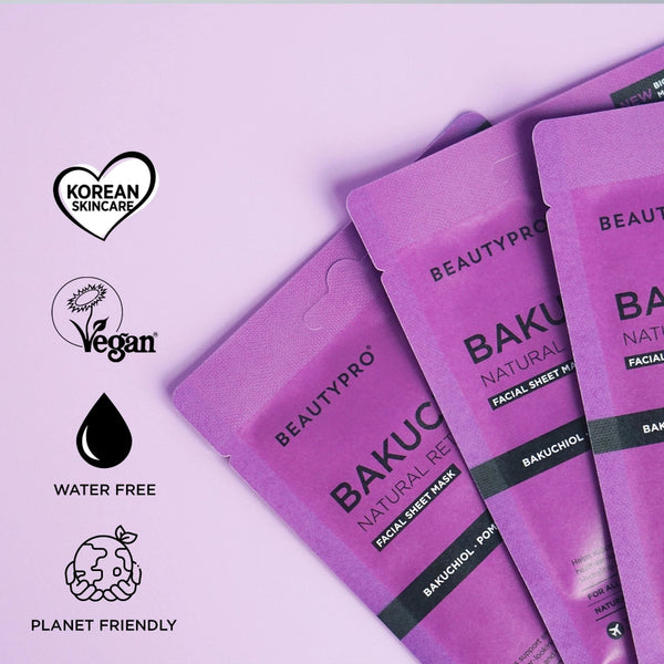 BEAUTYPRO 100% Compostable Sheet Face Mask - Bakuchiol