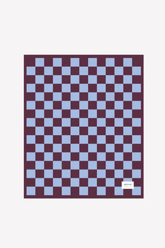 Arctic Fox 100% Recycled Teddy Throw - Khaki Check
