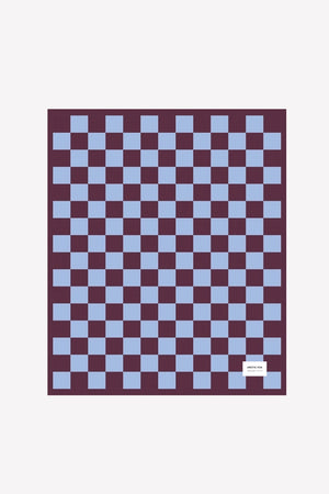 Arctic Fox 100% Recycled Teddy Throw - Khaki Check