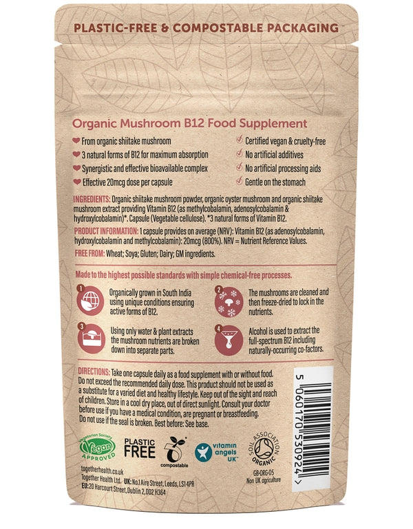 Together Health Vitamin B12 Vegan & Organic Supplement x30 – Compostable Packet