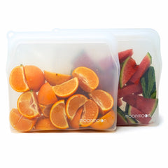 Moonmoon Reusable Silicone Food Bags Large - x2 Pack