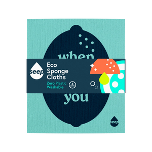 Seep Compostable Sponge Cleaning Cloths - x4 Pack