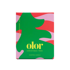 OLOR Christmas Tree Soy Wax Christmas Candle