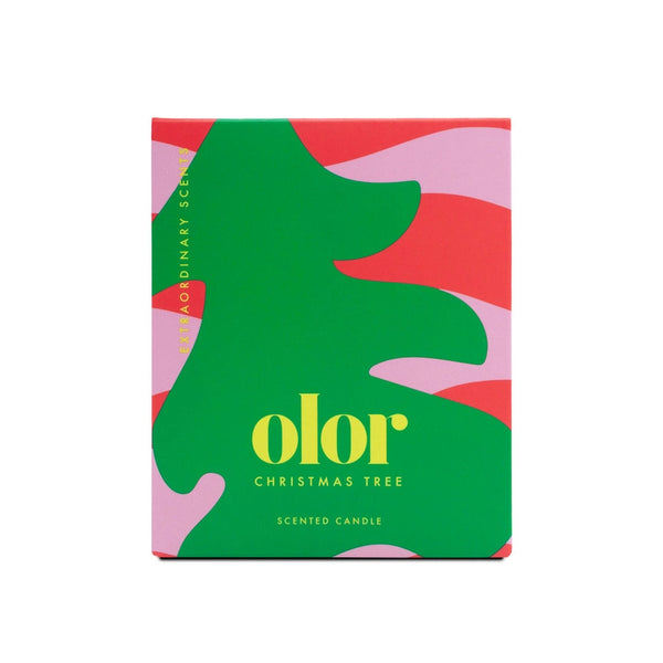 OLOR Christmas Tree Soy Wax Christmas Candle