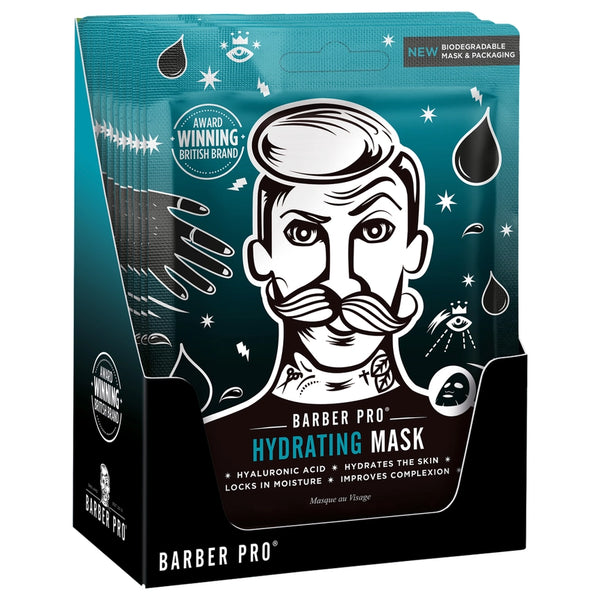 BARBERPRO 100% Compostable Sheet Face Mask for Men - Hydrating