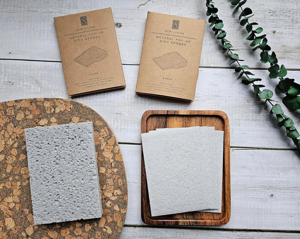 New Living Plastic Free Sponges - x8 Pack