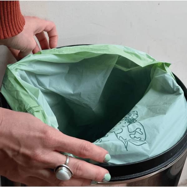 Eco Green Living Compostable Drawstring Bin Bags 40L - x25 - Plastic Freedom