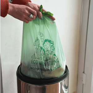 Eco Green Living Compostable Drawstring Bin Bags 40L - x25 - Plastic Freedom