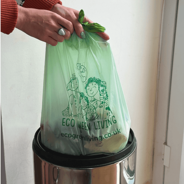 Eco Green Living Compostable Drawstring Bin Bags 40L - x25 - Plastic Freedom