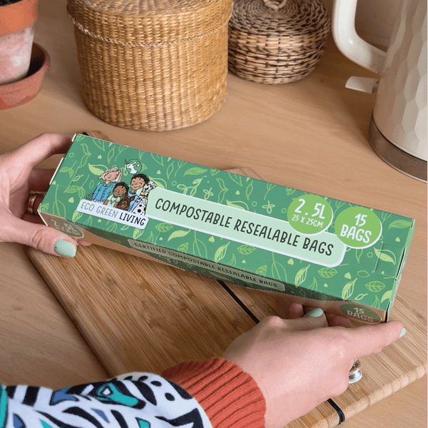 Eco Green Living Home Compostable Resealable Bags - Plastic Freedom