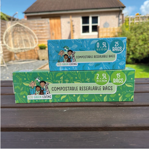 Eco Green Living Home Compostable Resealable Bags - Plastic Freedom