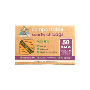 Eco Green Living Sandwich Bags - x50 Bags - Plastic Freedom