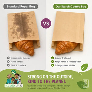 Eco Green Living Sandwich Bags - x50 Bags - Plastic Freedom