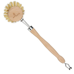 Eco Living Dish Brush with Plant Bristles - Wooden - Plastic Freedom