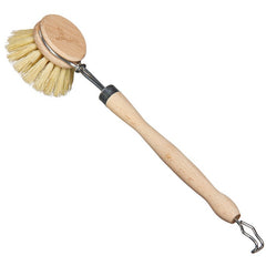 Eco Living Dish Brush with Plant Bristles - Wooden - Plastic Freedom
