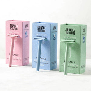 Jungle Culture Reusable Safety Razor + 10 Blades