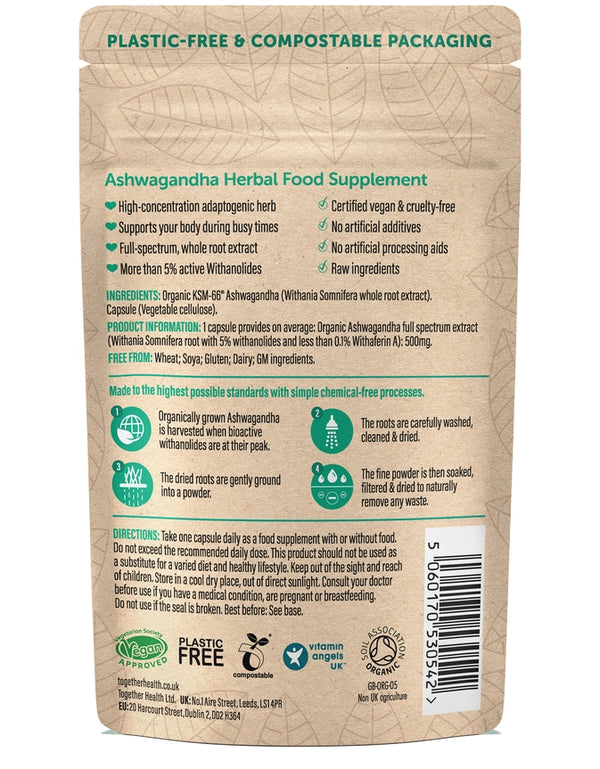 Together Health Ashwagandha Vegan & Organic Supplement x30 – Compostable Packet