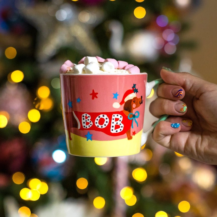 Eleanor Bowmer Bells on Bob Christmas Mug - Plastic Freedom