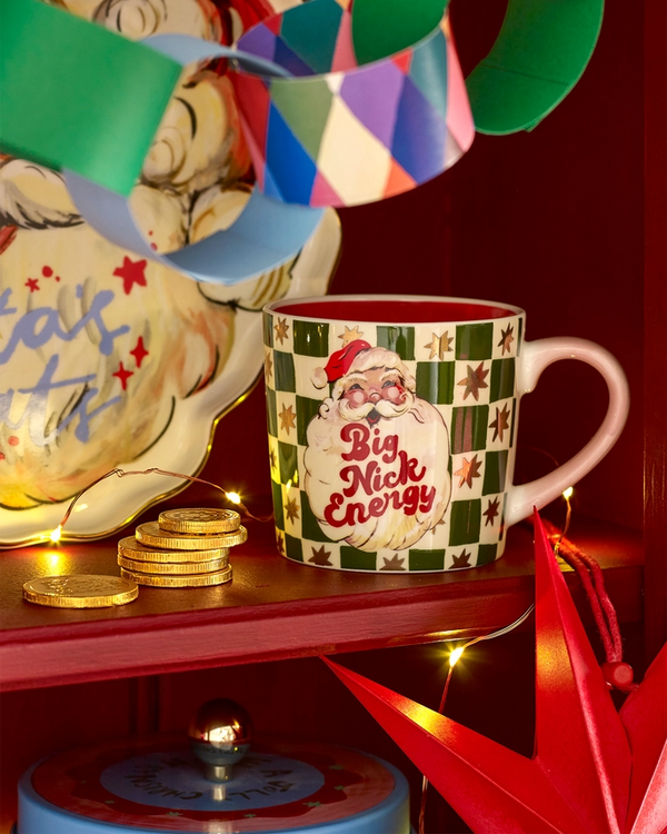 Eleanor Bowmer Big Nick Energy Christmas Mug - Plastic Freedom