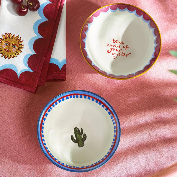 Eleanor Bowmer Cactus & Oyster Nibble Bowls - x2 Pack - Plastic Freedom
