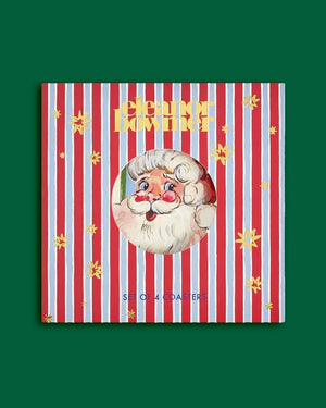 Eleanor Bowmer Icon Cork Backed Christmas Coasters - x4 Pack - Plastic Freedom