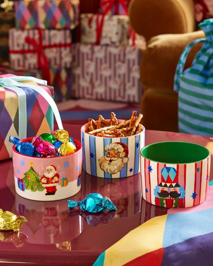 Eleanor Bowmer Merry Icons Nibble Bowls - Set of 3 - Plastic Freedom