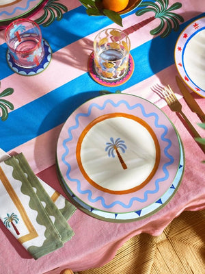 Eleanor Bowmer Palm Tree Dinner Plate - Plastic Freedom