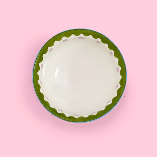 Eleanor Bowmer Pink Stars Cereal Bowl - Plastic Freedom