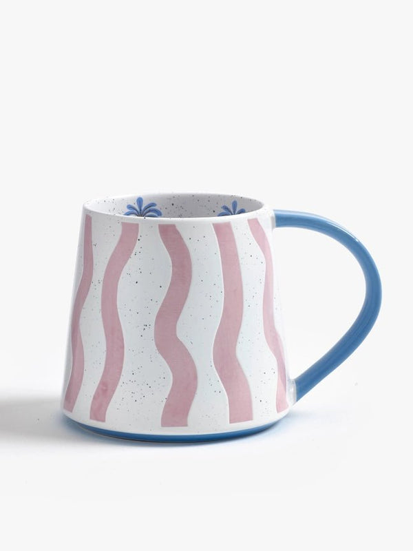 Eleanor Bowmer Pink Wave Mug - Plastic Freedom