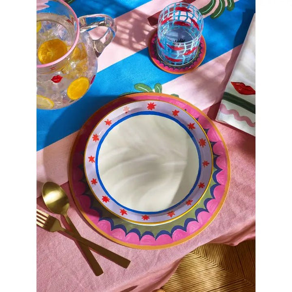 Eleanor Bowmer Red Stars Pasta Bowl - Plastic Freedom