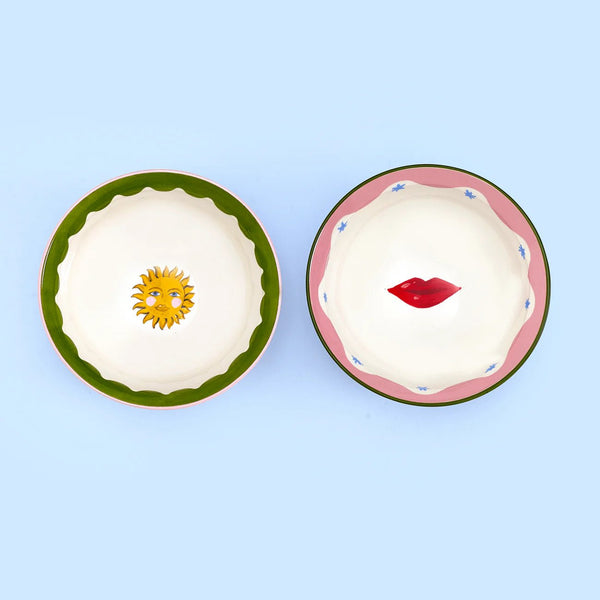 Eleanor Bowmer Sun & Lips Nibble Bowls - x2 Pack - Plastic Freedom