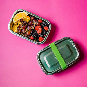 Elephant Box Clip & Seal Leakproof Stainless Steel Lunchbox - Small - Plastic Freedom