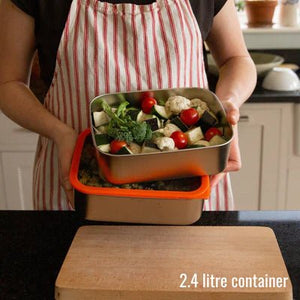 Elephant Box Prepare & Store Containers Orange - Plastic Freedom