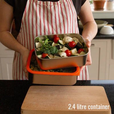 Elephant Box Prepare & Store Containers Orange - Plastic Freedom